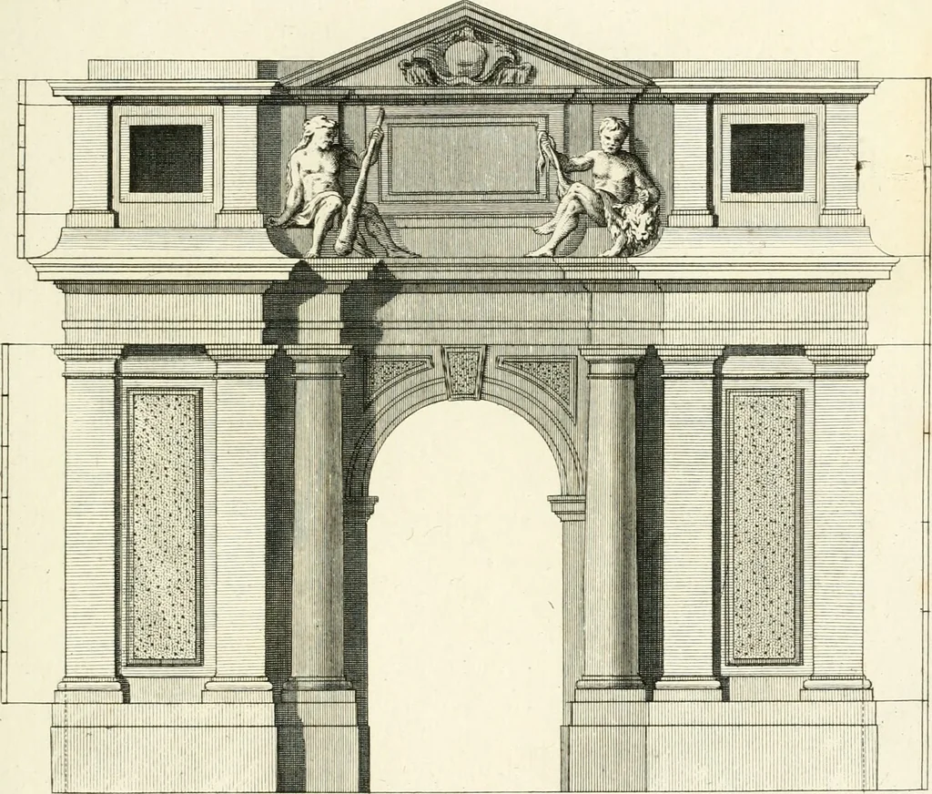 An illustration from Traité du beau essentiel dans les arts : appliqué particulièrement à l'architecture, et démontré phisiquement et par l'expérience ..., 1752, leaf 164