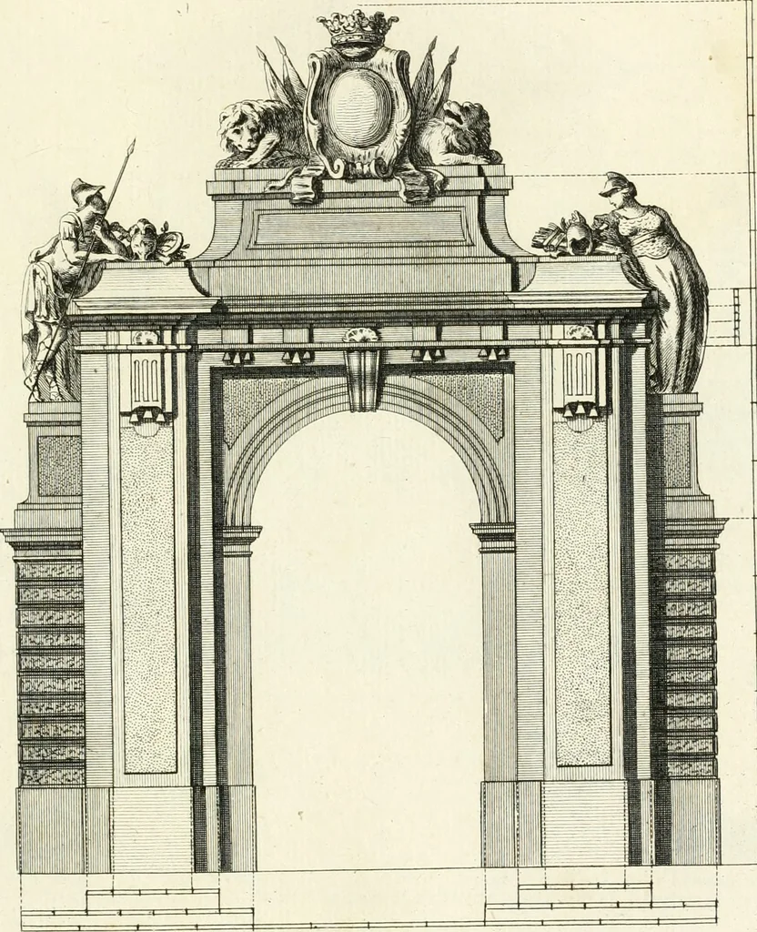 An illustration from Traité du beau essentiel dans les arts : appliqué particulièrement à l'architecture, et démontré phisiquement et par l'expérience ..., 1752, leaf 170
