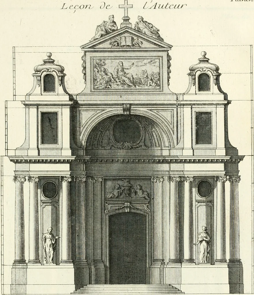An illustration from Traité du beau essentiel dans les arts : appliqué particulièrement à l'architecture, et démontré phisiquement et par l'expérience ..., 1752, leaf 178