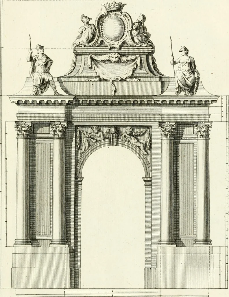 An illustration from Traité du beau essentiel dans les arts : appliqué particulièrement à l'architecture, et démontré phisiquement et par l'expérience ..., 1752, leaf 180