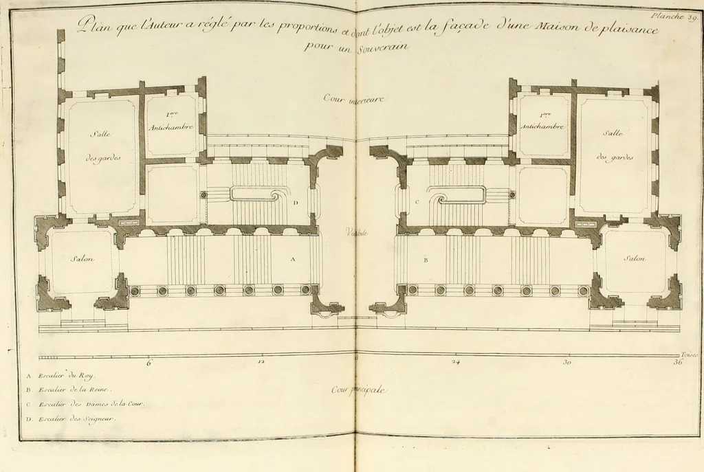 An illustration from Traité du beau essentiel dans les arts : appliqué particulièrement à l'architecture, et démontré phisiquement et par l'expérience ..., 1752, leaf 201