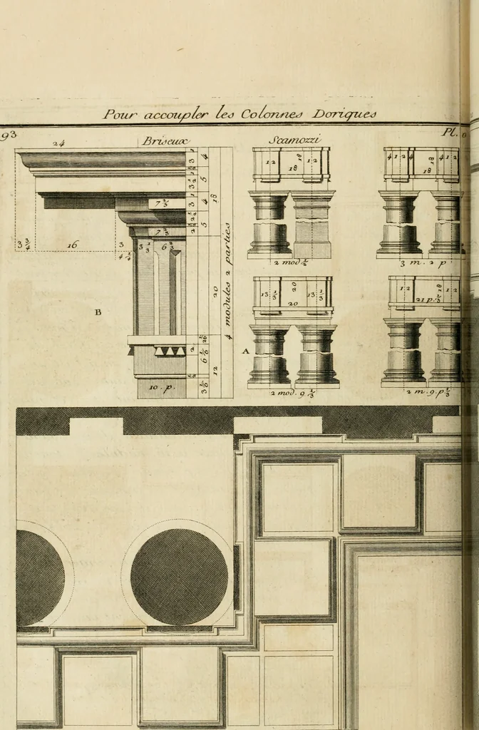 An illustration from Traité du beau essentiel dans les arts : appliqué particulièrement à l'architecture, et démontré phisiquement et par l'expérience ..., 1752, leaf 317