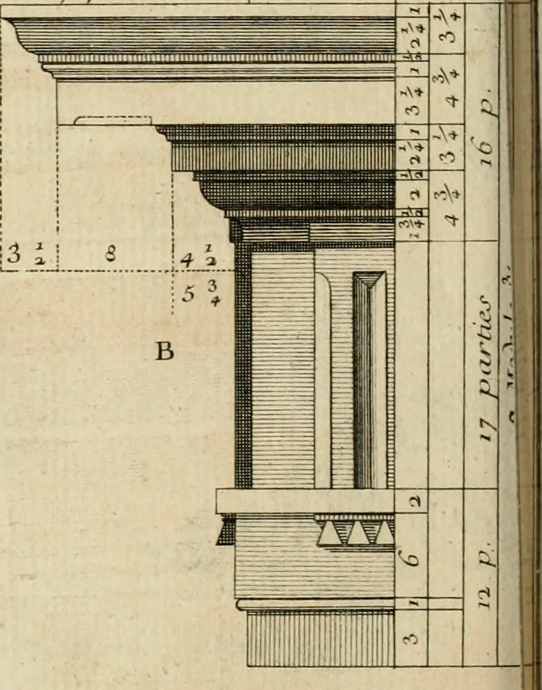 An illustration from Traité du beau essentiel dans les arts : appliqué particulièrement à l'architecture, et démontré phisiquement et par l'expérience ..., 1752, leaf 321