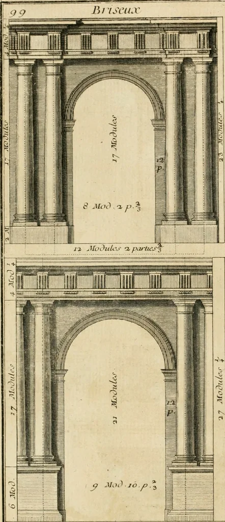 An illustration from Traité du beau essentiel dans les arts : appliqué particulièrement à l'architecture, et démontré phisiquement et par l'expérience ..., 1752, leaf 325