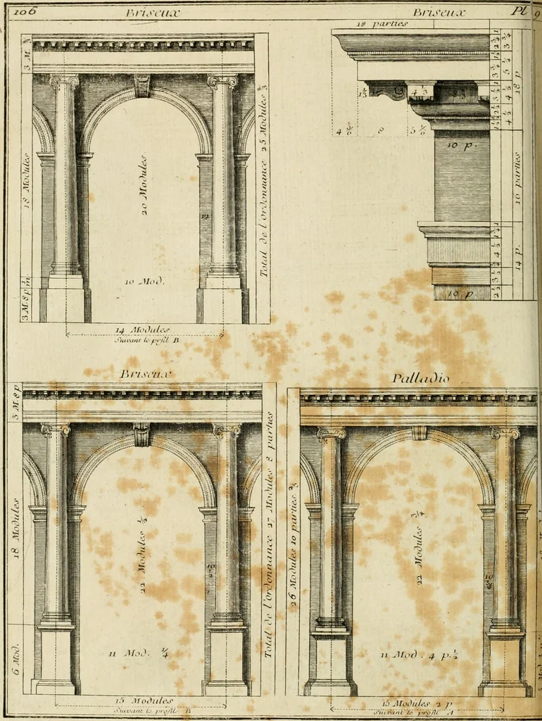 An illustration from Traité du beau essentiel dans les arts : appliqué particulièrement à l'architecture, et démontré phisiquement et par l'expérience ..., 1752, leaf 335