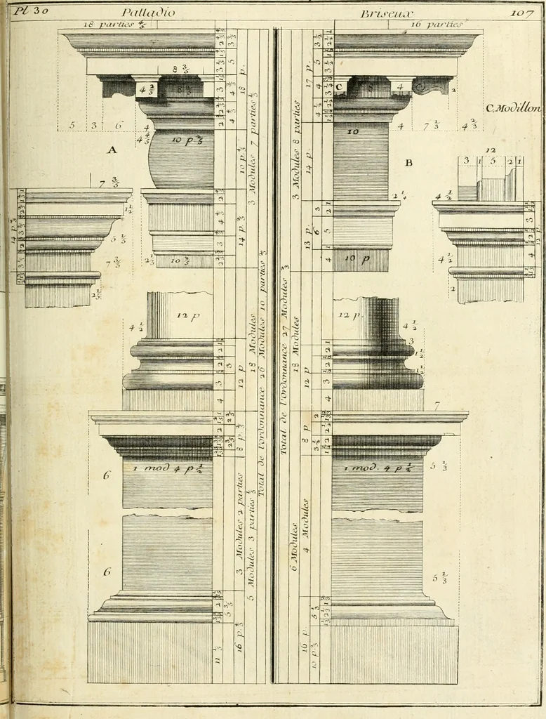 An illustration from Traité du beau essentiel dans les arts : appliqué particulièrement à l'architecture, et démontré phisiquement et par l'expérience ..., 1752, leaf 336