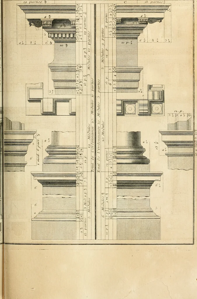 An illustration from Traité du beau essentiel dans les arts : appliqué particulièrement à l'architecture, et démontré phisiquement et par l'expérience ..., 1752, leaf 356