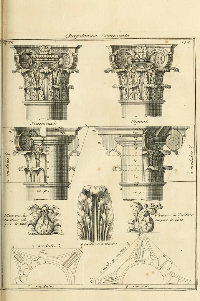 An illustration from Traité du beau essentiel dans les arts : appliqué particulièrement à l'architecture, et démontré phisiquement et par l'expérience ..., 1752, leaf 388
