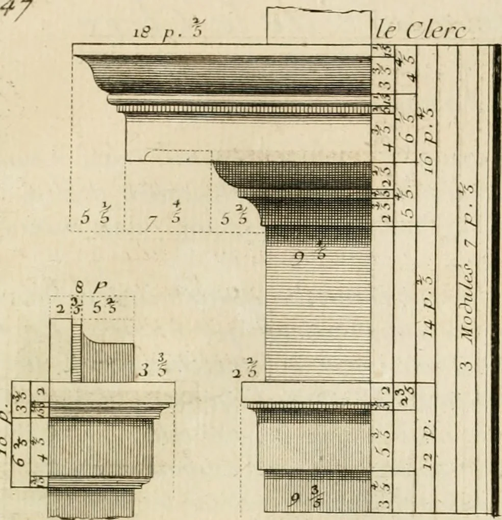 An illustration from Traité du beau essentiel dans les arts : appliqué particulièrement à l'architecture, et démontré phisiquement et par l'expérience ..., 1752, leaf 393