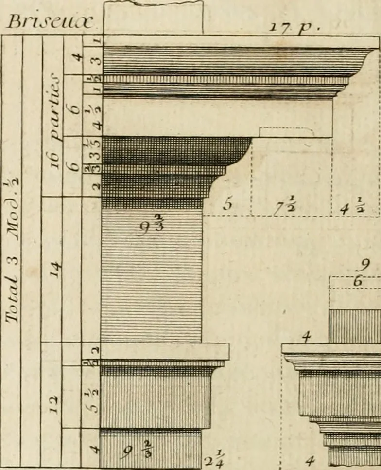 An illustration from Traité du beau essentiel dans les arts : appliqué particulièrement à l'architecture, et démontré phisiquement et par l'expérience ..., 1752, leaf 393
