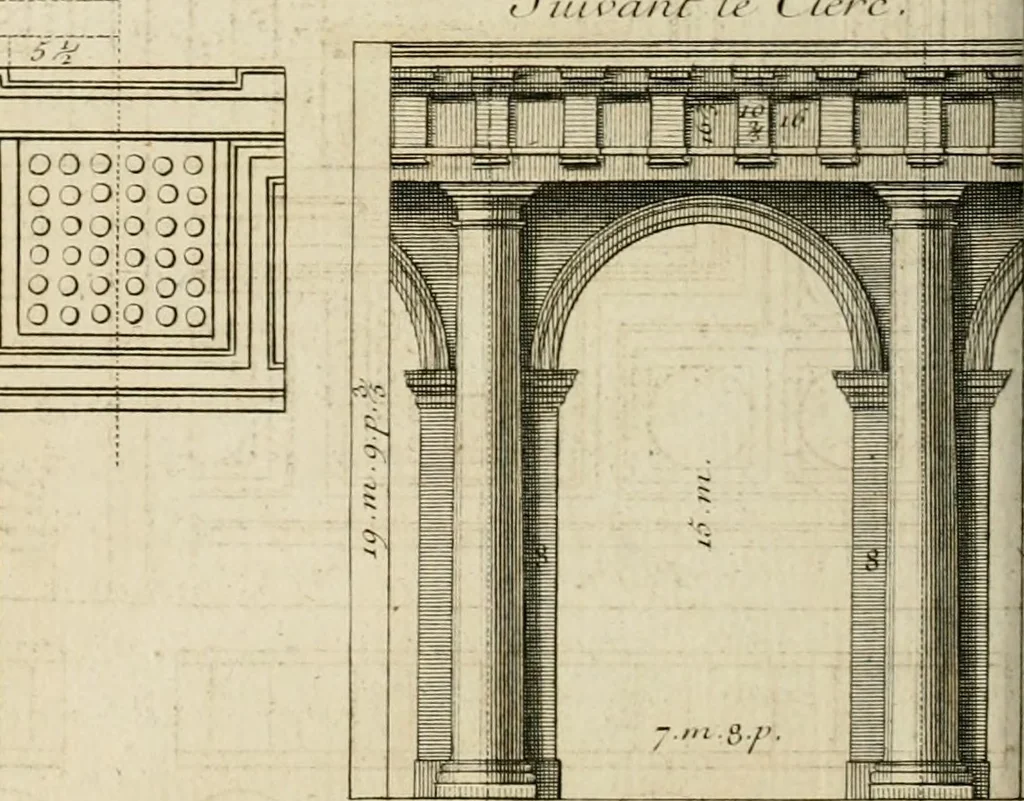 An illustration from Traité du beau essentiel dans les arts : appliqué particulièrement à l'architecture, et démontré phisiquement et par l'expérience ..., 1752, leaf 399