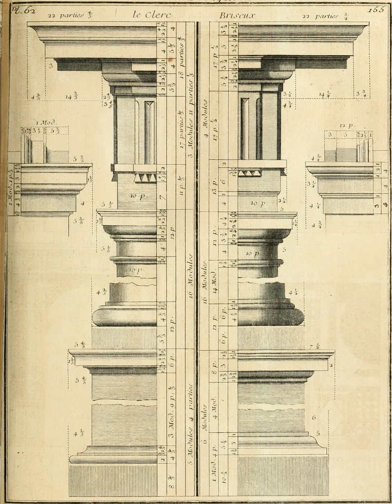 An illustration from Traité du beau essentiel dans les arts : appliqué particulièrement à l'architecture, et démontré phisiquement et par l'expérience ..., 1752, leaf 404