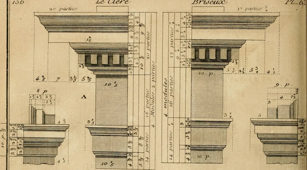 An illustration from Traité du beau essentiel dans les arts : appliqué particulièrement à l'architecture, et démontré phisiquement et par l'expérience ..., 1752, leaf 407