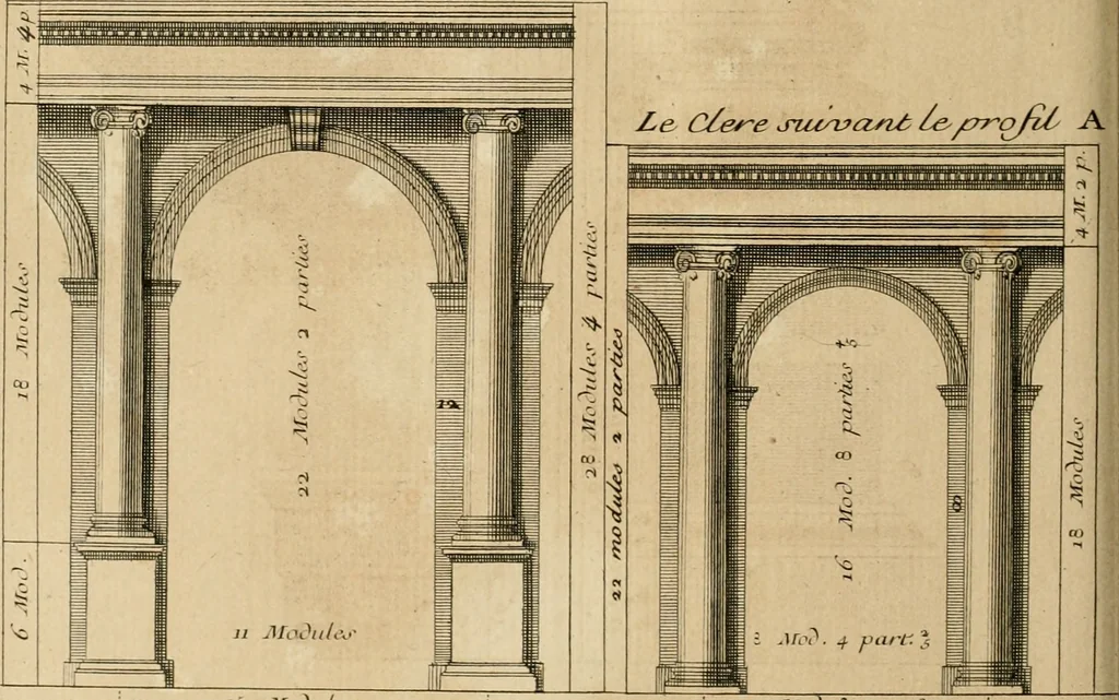 An illustration from Traité du beau essentiel dans les arts : appliqué particulièrement à l'architecture, et démontré phisiquement et par l'expérience ..., 1752, leaf 407