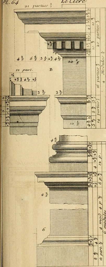 An illustration from Traité du beau essentiel dans les arts : appliqué particulièrement à l'architecture, et démontré phisiquement et par l'expérience ..., 1752, leaf 408