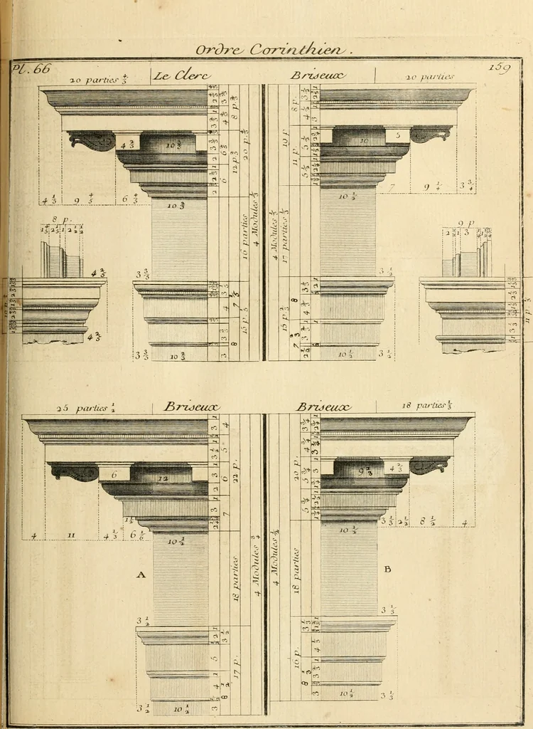 An illustration from Traité du beau essentiel dans les arts : appliqué particulièrement à l'architecture, et démontré phisiquement et par l'expérience ..., 1752, leaf 412