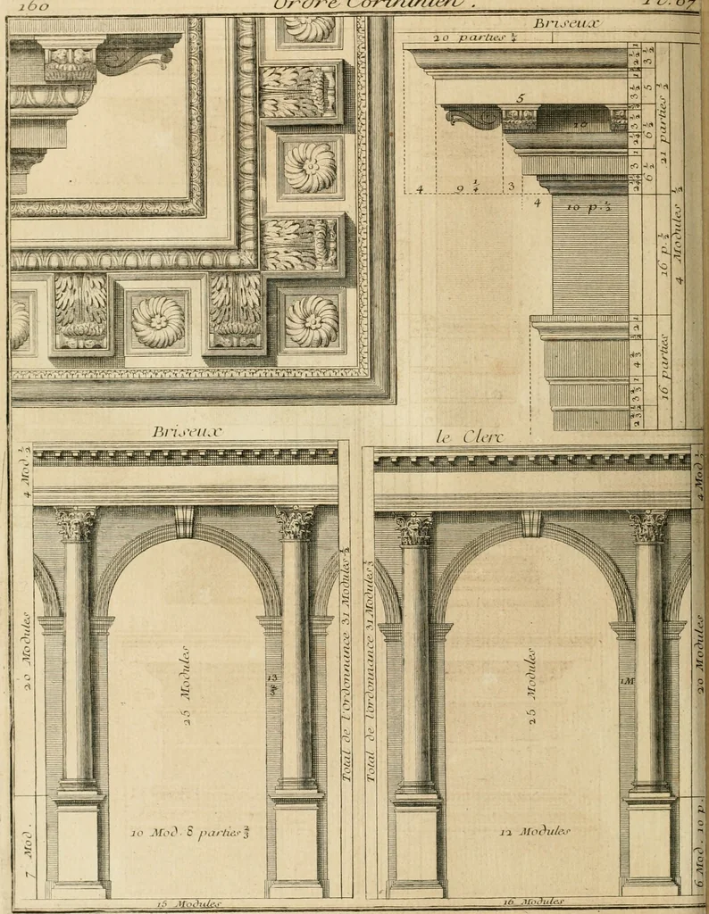 An illustration from Traité du beau essentiel dans les arts : appliqué particulièrement à l'architecture, et démontré phisiquement et par l'expérience ..., 1752, leaf 415