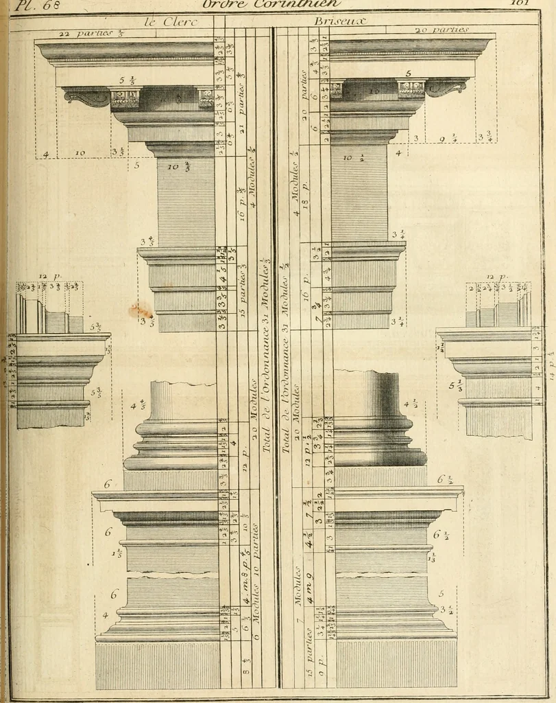 An illustration from Traité du beau essentiel dans les arts : appliqué particulièrement à l'architecture, et démontré phisiquement et par l'expérience ..., 1752, leaf 416