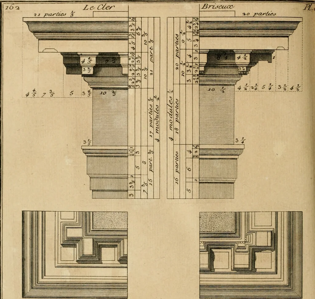 An illustration from Traité du beau essentiel dans les arts : appliqué particulièrement à l'architecture, et démontré phisiquement et par l'expérience ..., 1752, leaf 419