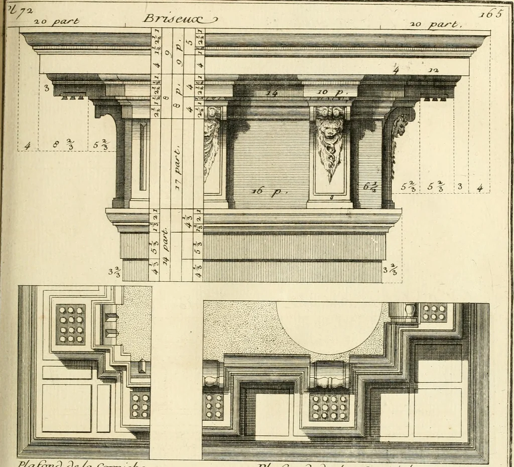 An illustration from Traité du beau essentiel dans les arts : appliqué particulièrement à l'architecture, et démontré phisiquement et par l'expérience ..., 1752, leaf 424