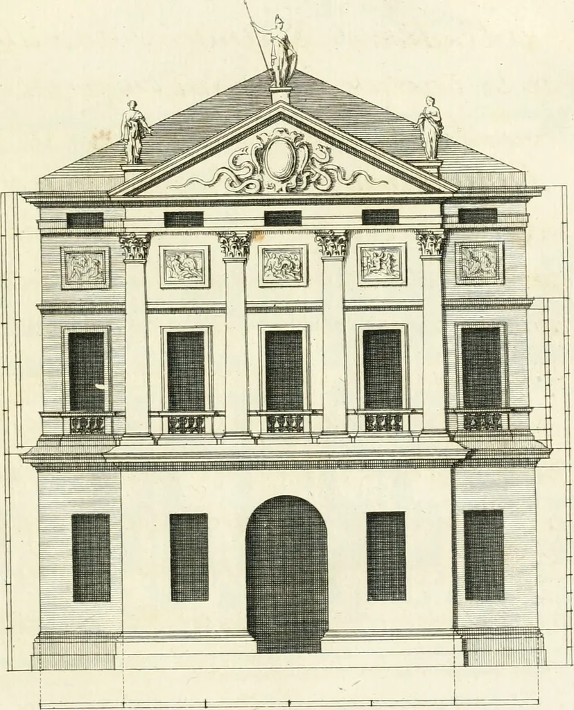 An illustration from Traité du beau essentiel dans les arts : appliqué particulièrement à l'architecture, et démontré phisiquement et par l'expérience ..., 1752, leaf 98