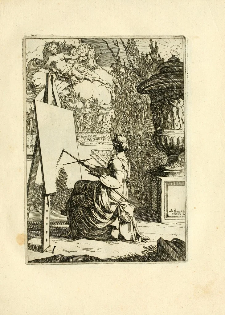 An illustration from Traité sur la peinture pour en apprendre la theorie, & se perfectionner dans la pratique, 1699, leaf 29