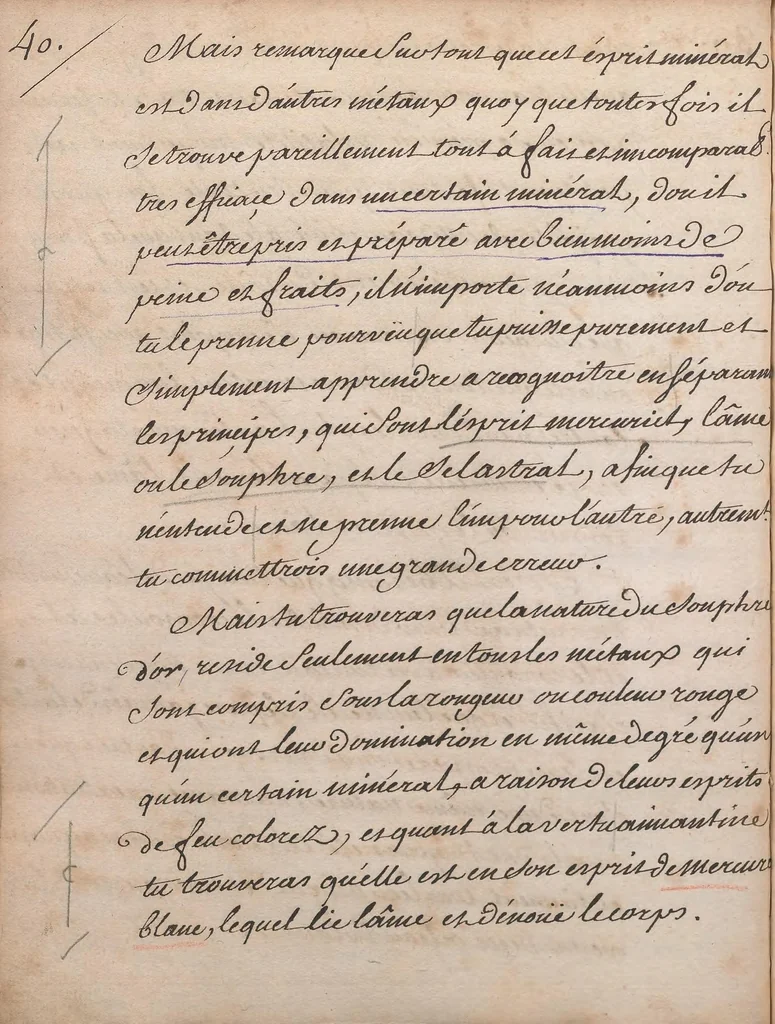 An illustration from Traité du grand oeuvre, ou, Troisième partie du testament de Frère Basile Valentin [manuscript.], 1651, leaf 54