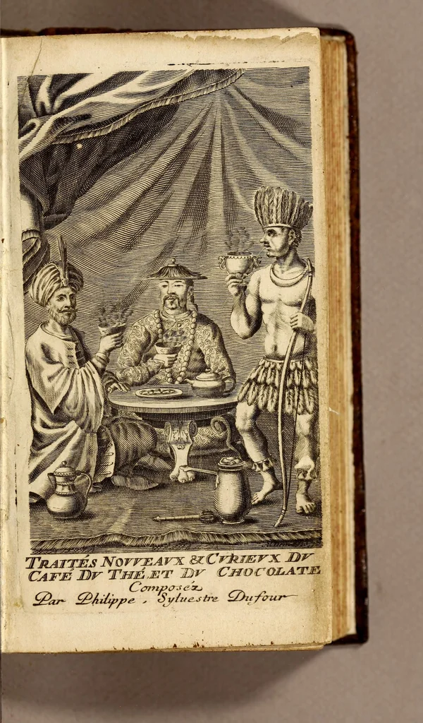 An illustration from Traitez nouveaux & curieux du café, du thé et du chocolate. : Ouvrage également necessaire aux medecins, & à tous ceux qui aiment leur santé., 1685, leaf 5