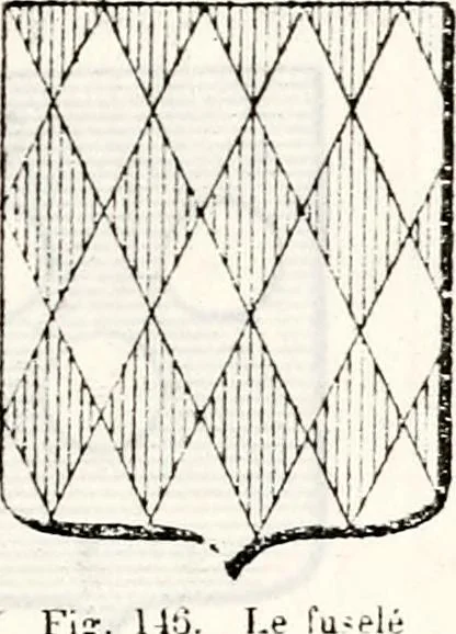 An illustration from Traité élémentaire du blason, 1872, leaf 120