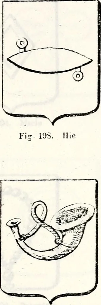 An illustration from Traité élémentaire du blason, 1872, leaf 140