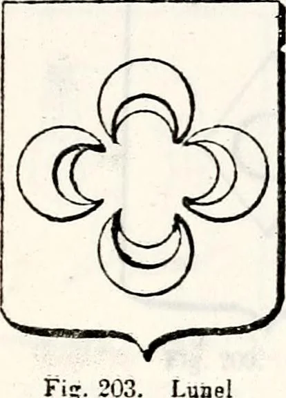 An illustration from Traité élémentaire du blason, 1872, leaf 142