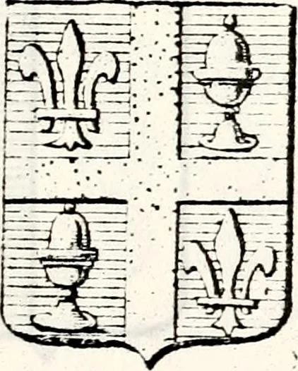 An illustration from Traité élémentaire du blason, 1872, leaf 160