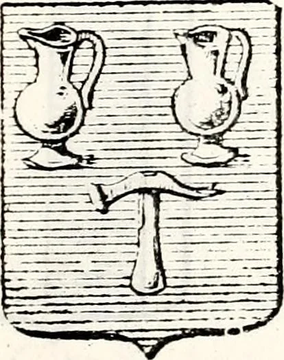 An illustration from Traité élémentaire du blason, 1872, leaf 160