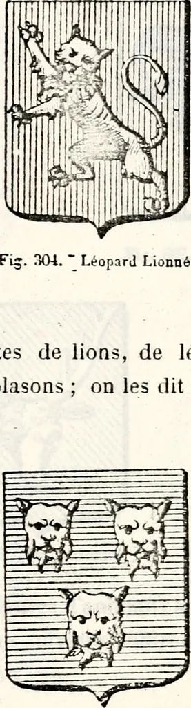 An illustration from Traité élémentaire du blason, 1872, leaf 198