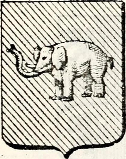 An illustration from Traité élémentaire du blason, 1872, leaf 206