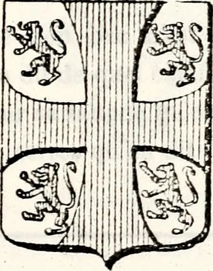 An illustration from Traité élémentaire du blason, 1872, leaf 208