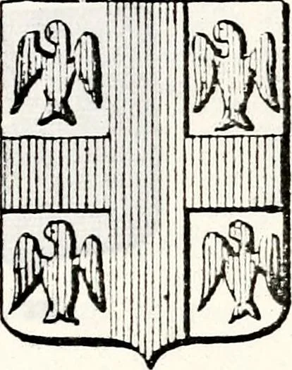 An illustration from Traité élémentaire du blason, 1872, leaf 214