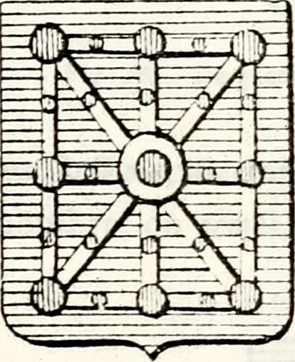 An illustration from Traité élémentaire du blason, 1872, leaf 268