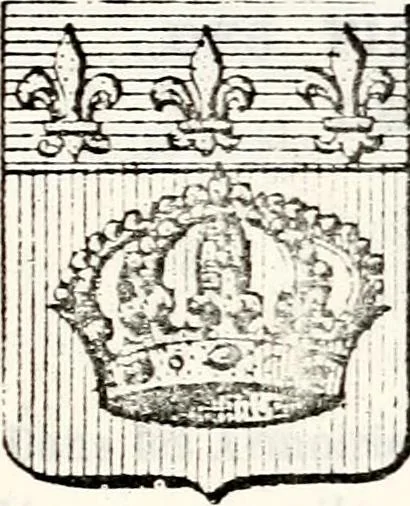 An illustration from Traité élémentaire du blason, 1872, leaf 278