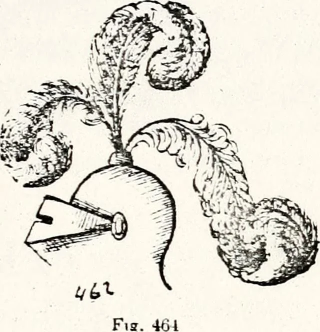 An illustration from Traité élémentaire du blason, 1872, leaf 328