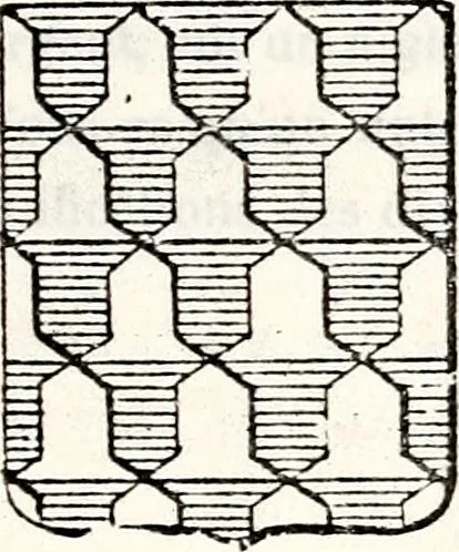 An illustration from Traité élémentaire du blason, 1872, leaf 34