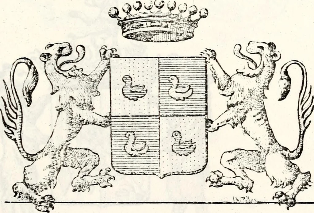 An illustration from Traité élémentaire du blason, 1872, leaf 348