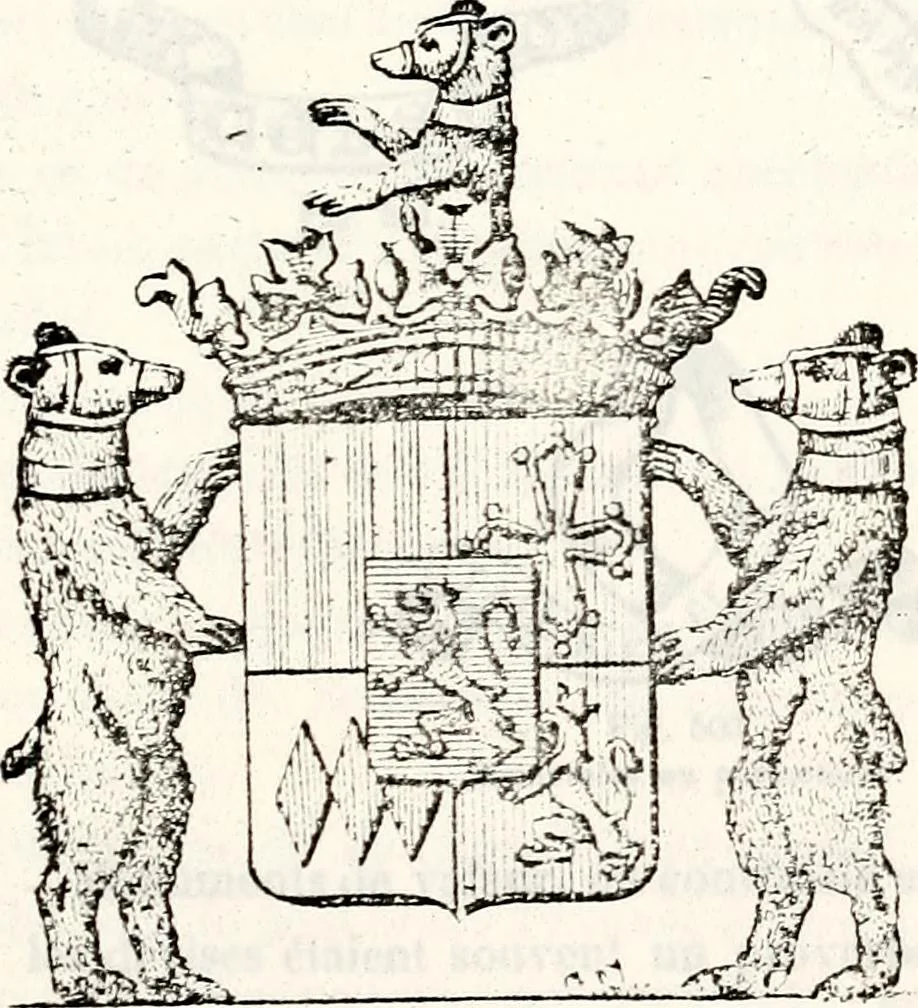 An illustration from Traité élémentaire du blason, 1872, leaf 350