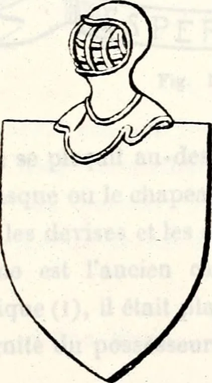 An illustration from Traité élémentaire du blason, 1872, leaf 48