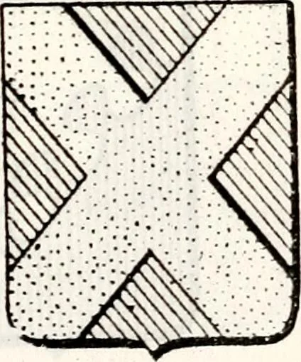 An illustration from Traité élémentaire du blason, 1872, leaf 496