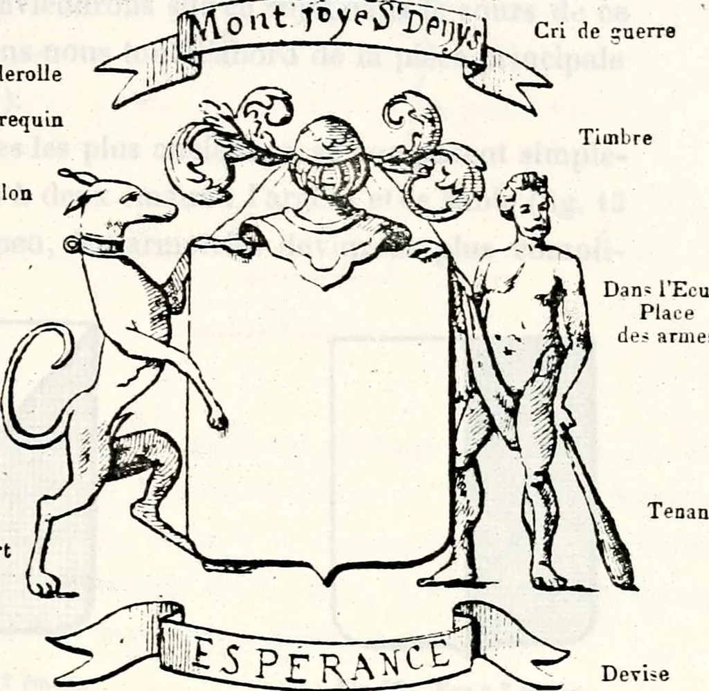 An illustration from Traité élémentaire du blason, 1872, leaf 50