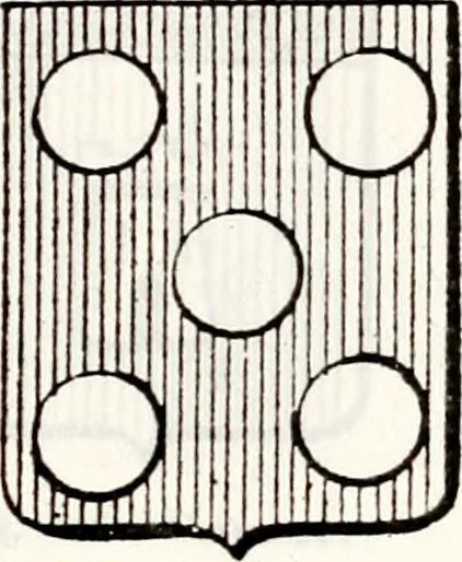 An illustration from Traité élémentaire du blason, 1872, leaf 500