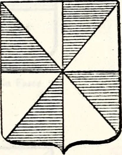 An illustration from Traité élémentaire du blason, 1872, leaf 72