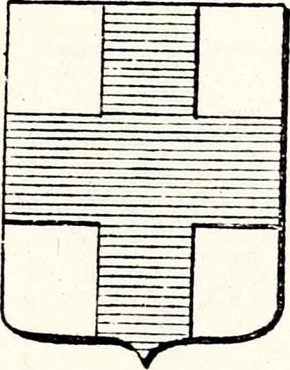 An illustration from Traité élémentaire du blason, 1872, leaf 92