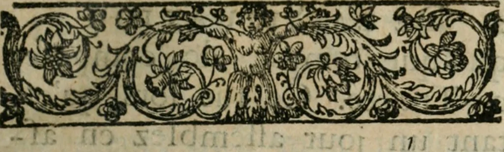 An illustration from Traitté de la situation du paradis terrestre. A messievrs de l'Academie françoise, 1641, leaf 10